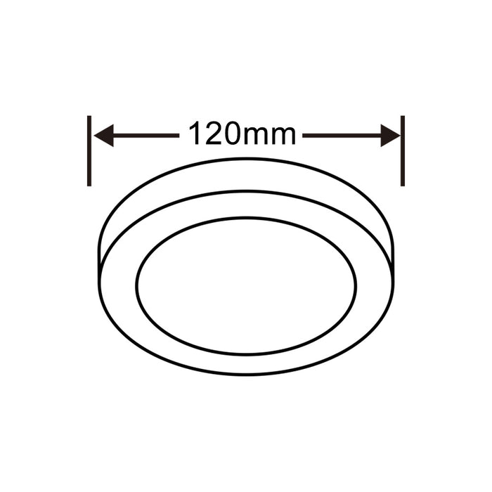 Pannello LED a soffitto 6W P-120B-T3C