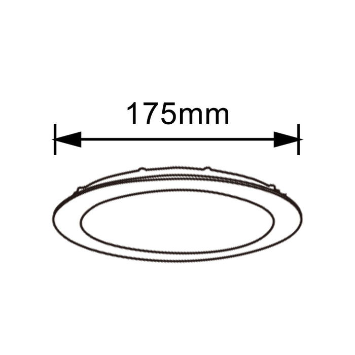 Pannello LED da incasso 12W P-155A-T3C