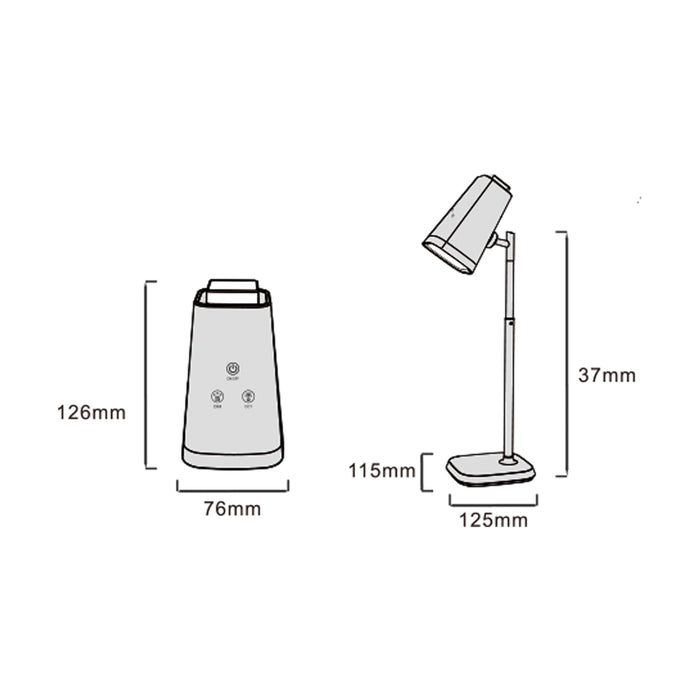 Lampada led da tavolo BL-1008-N