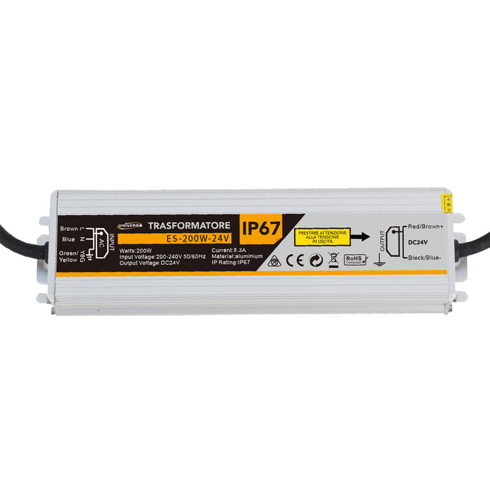 Trasformatore impermeabile 24V ES-200W-24V