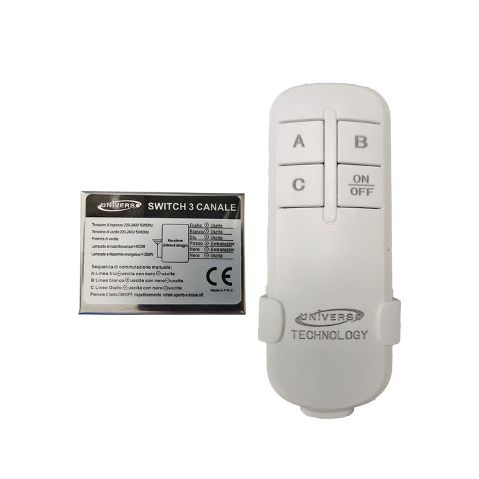 Switch+Telecomando wireless universale TE-C