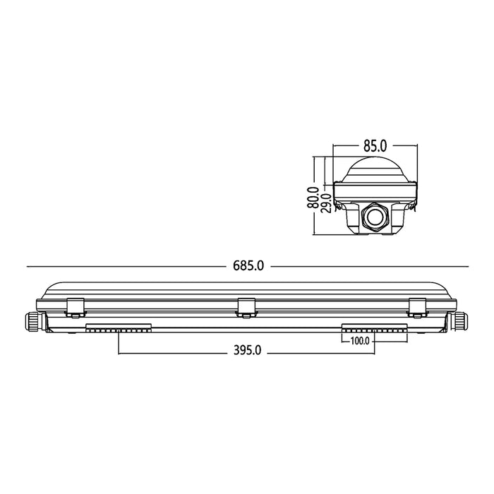 Plafoniera impermeabile YL18-60-3C