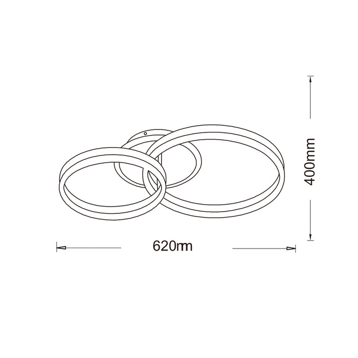 Plafoniera led C35-3C