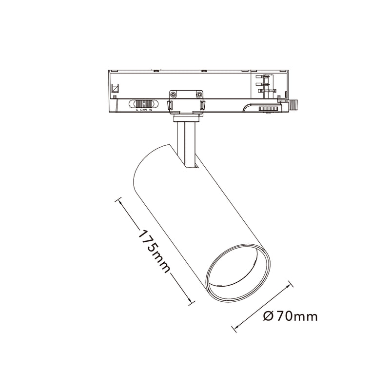 FARETTO LED BINARIO TRIFASE GD23K-N3C