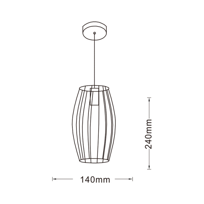 LAMPADARIO E27 A34-N
