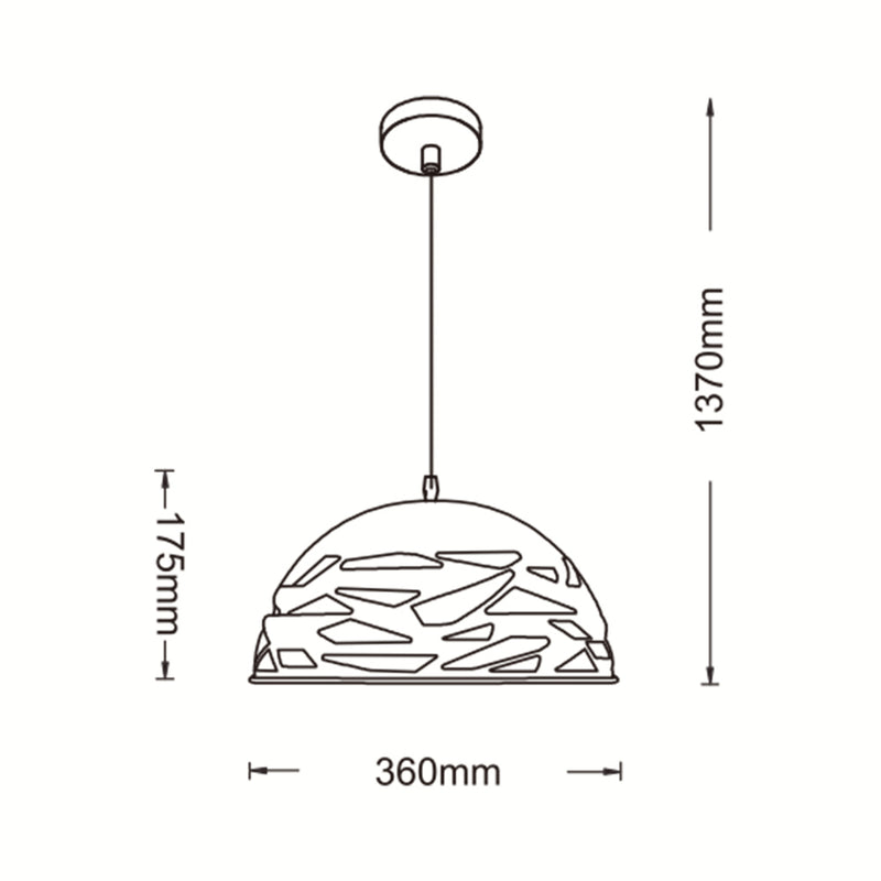 LAMPADARIO E27 A37-B