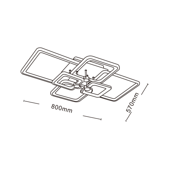 Plafoniera led C26-BN