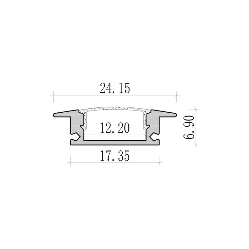Profili per strisce led AL-02-S