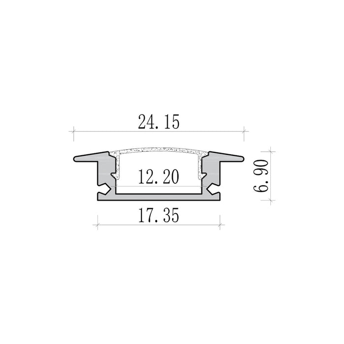 Profili per strisce led AL-02-S