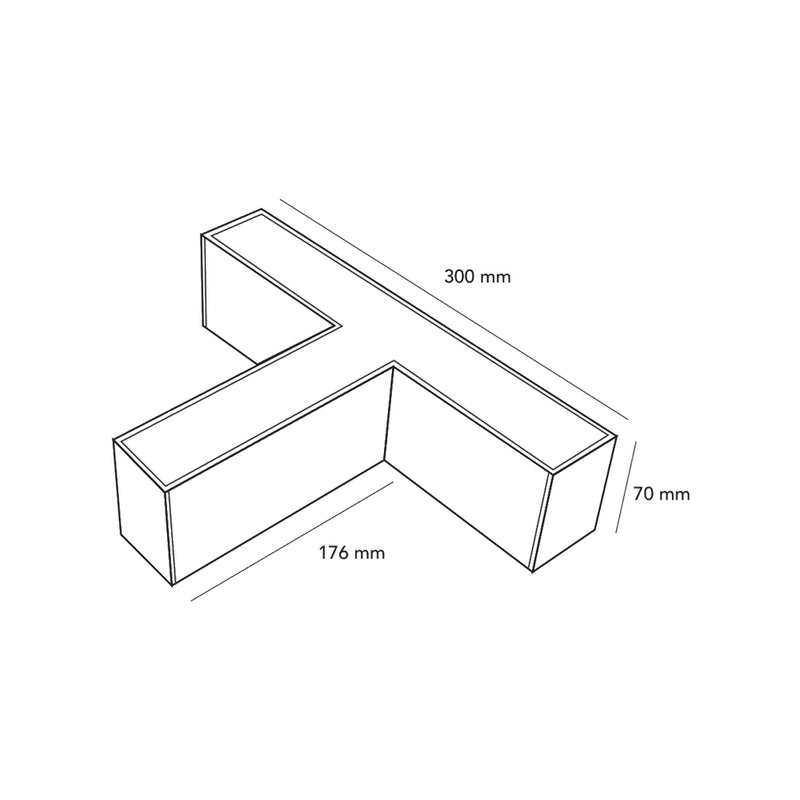 T-Shape connector LL57-T-B3C