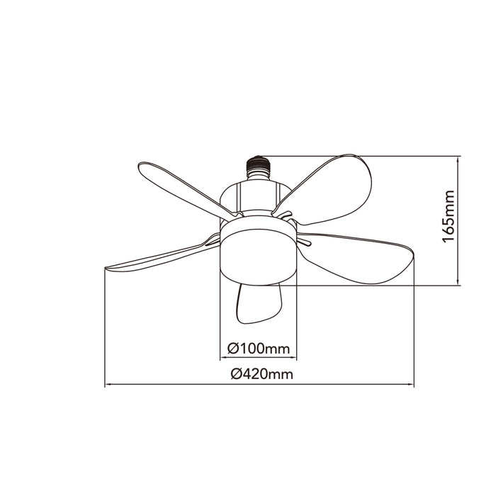Ventilatore led da soffitto MNL011