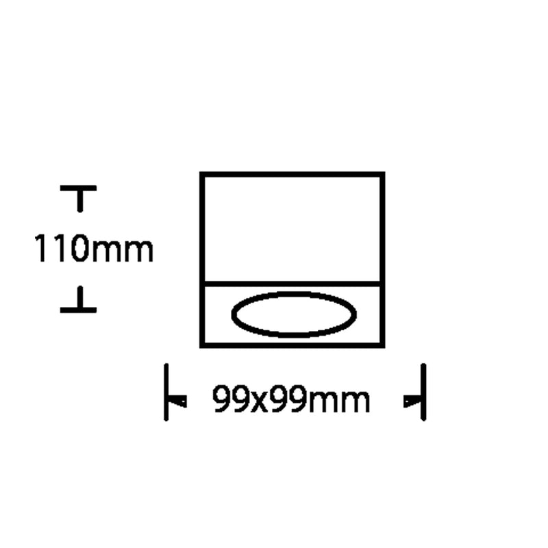 Portafaretto a soffitto GU10 P34-GU10-N1