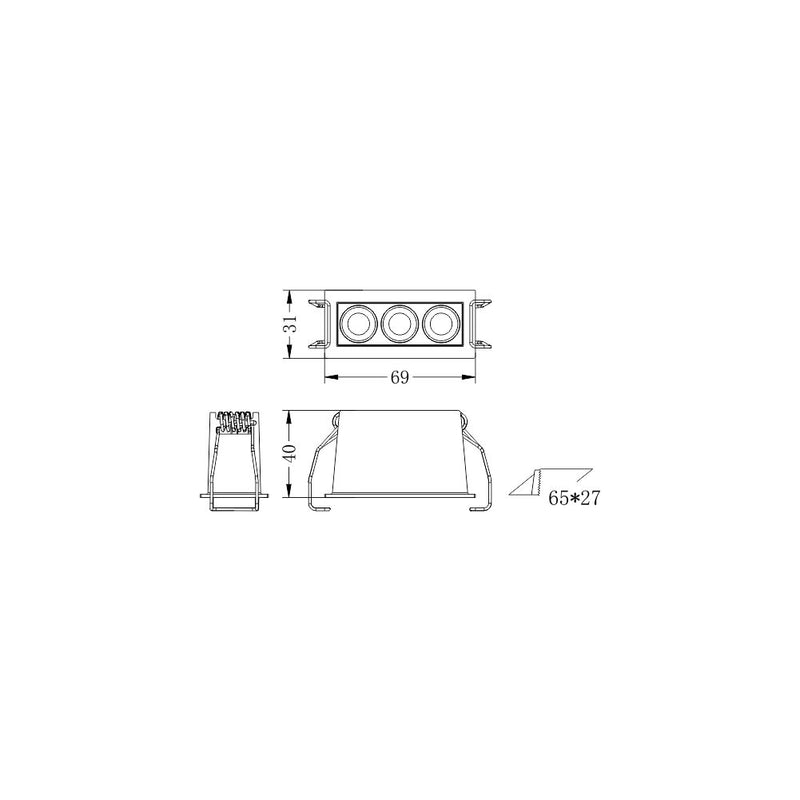 Faretto led XTD-3-BC