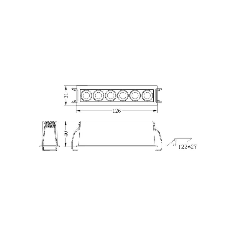 Faretto led XTD-6-NF