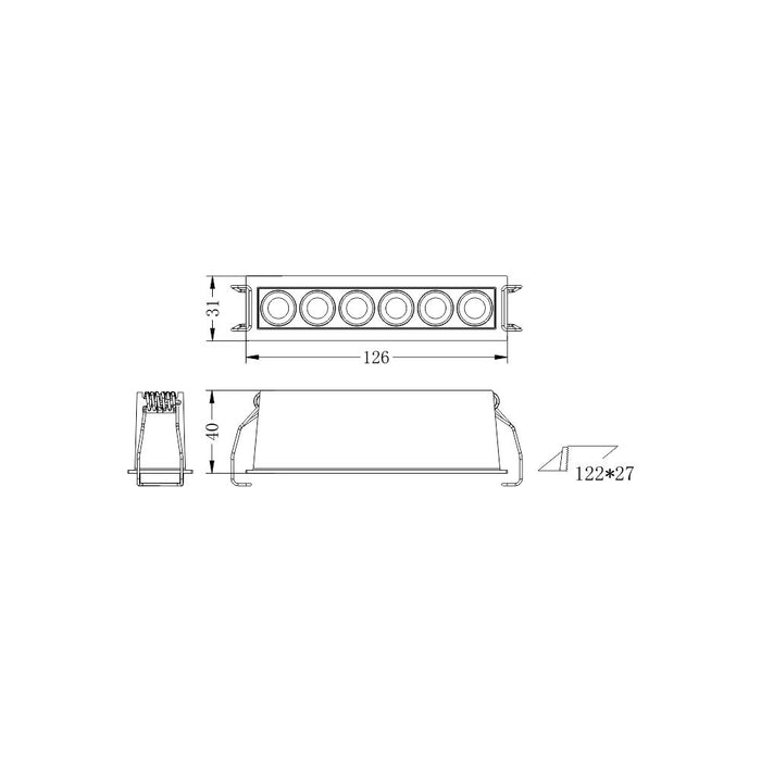 Faretto led XTD-6-NF