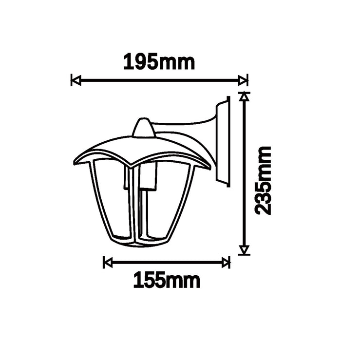Applique da esterno E27 819WB-B232-G