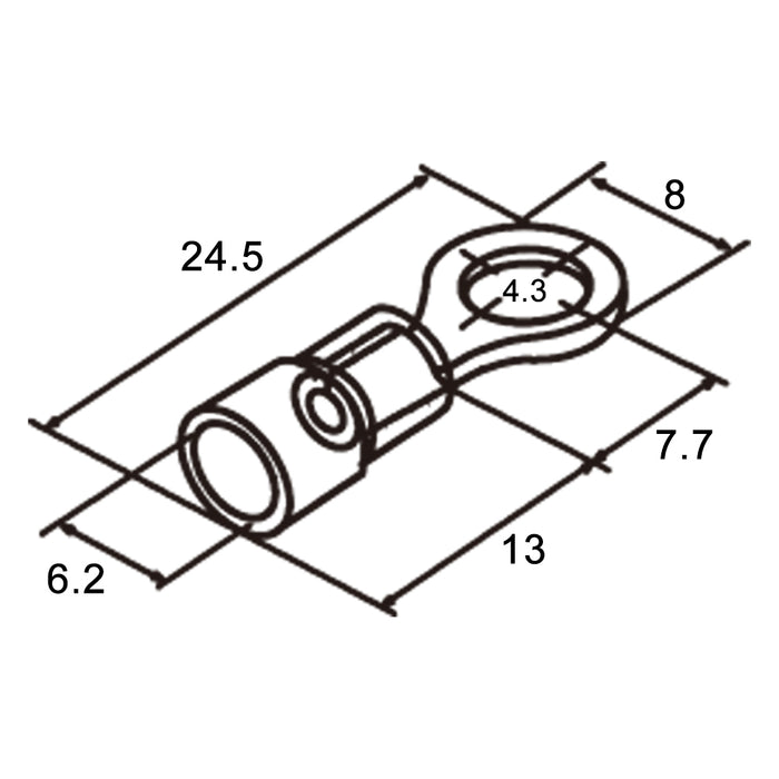 Capicorda preisolati RV3.5-4-B