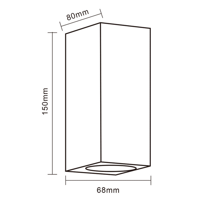 Applique da esterno GU10 ES55-B