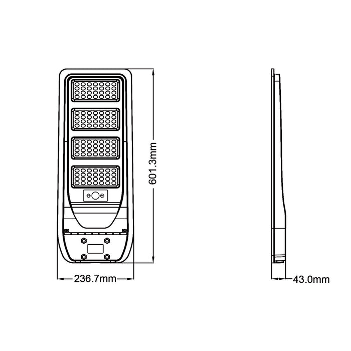 Lampione solare con sensore TR-300W-N