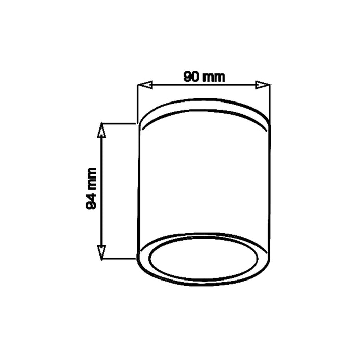 Plafoniere da esterno GU10 H94-N