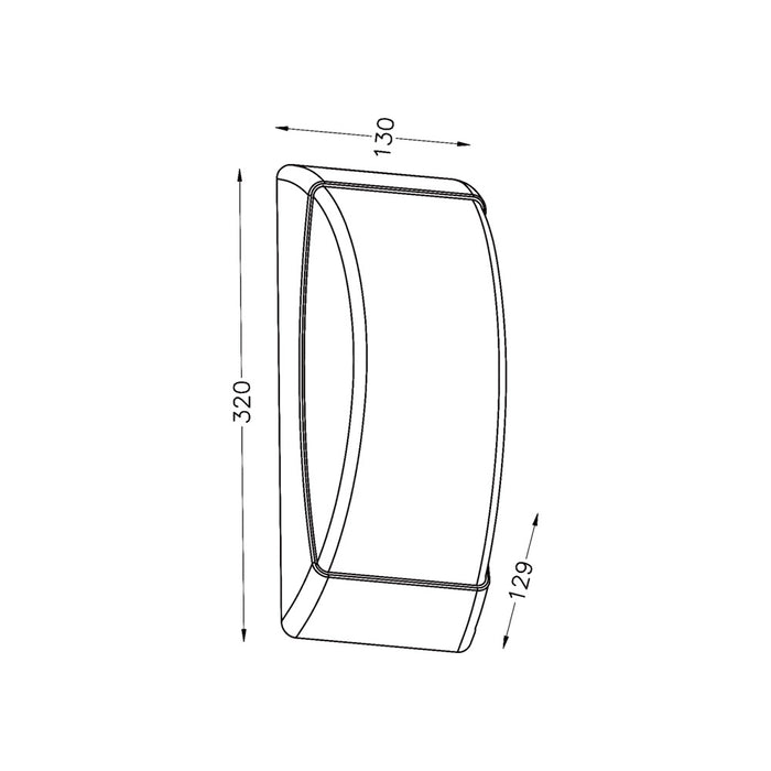 Applique da esterno E27 567WB-H320-G