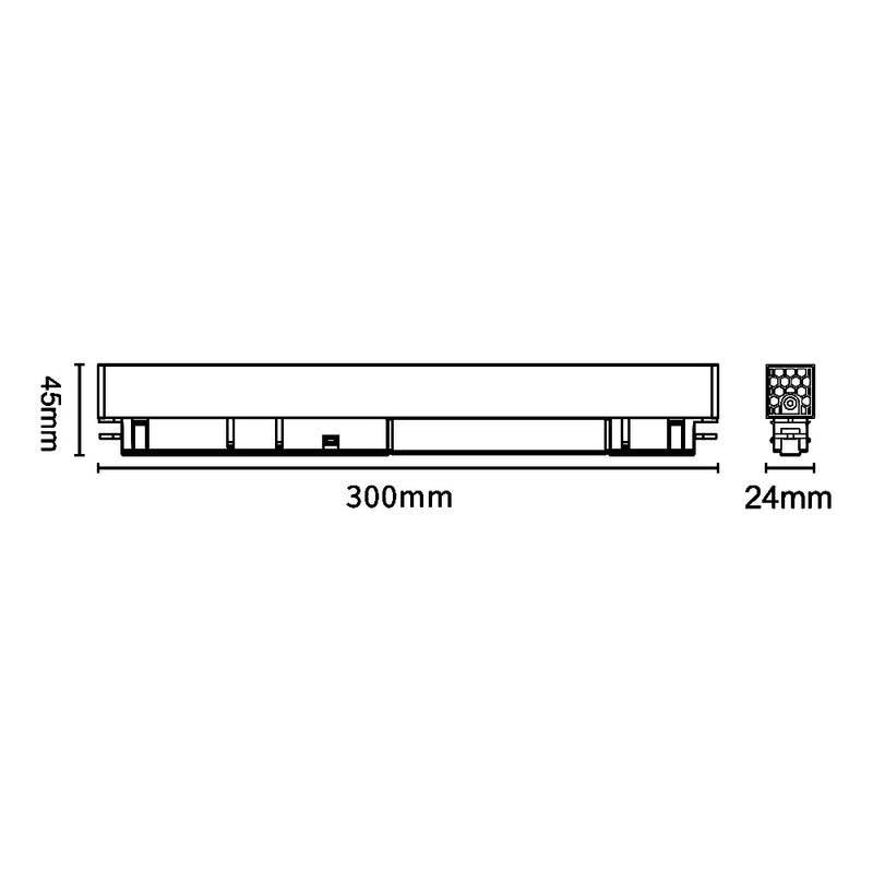 Faretti led luce a binario magnetico FR-18W-N