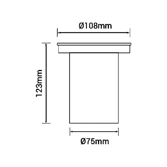 Faretto calpestabile GU10 105-R108-N
