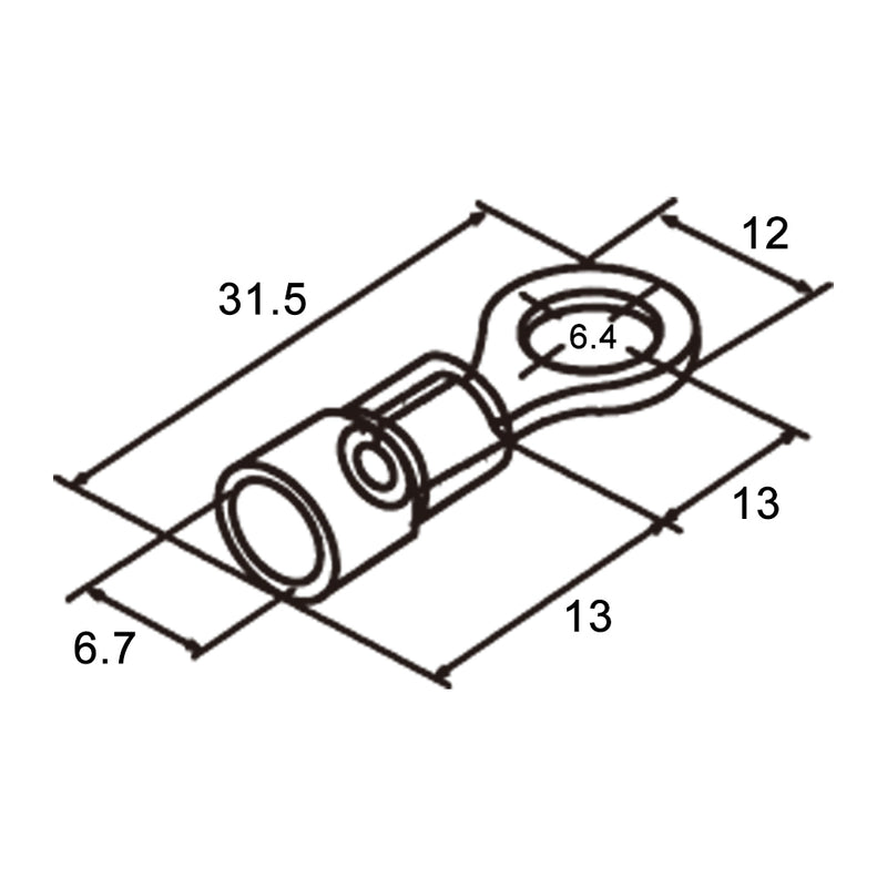 Capicorda preisolati RV5.5-6-R