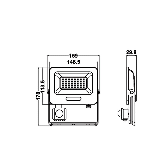 FARETTO LED EK05-SEN-30WF