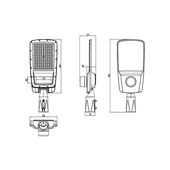 Lampione stradale con sensore crepuscolare RX-100W-F
