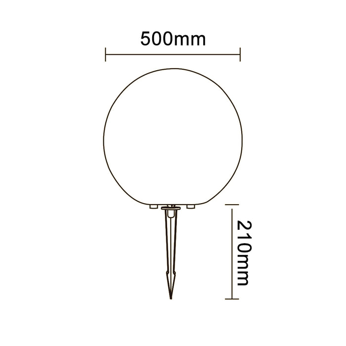 Sfera led da esterno E27 ES50-500