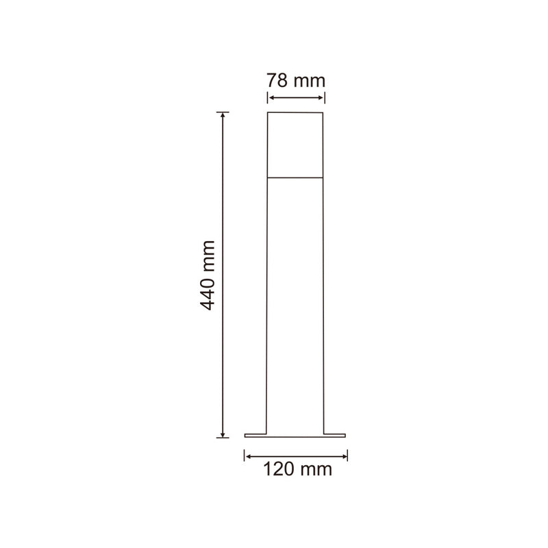 Lampione da esterno E27 B440-B
