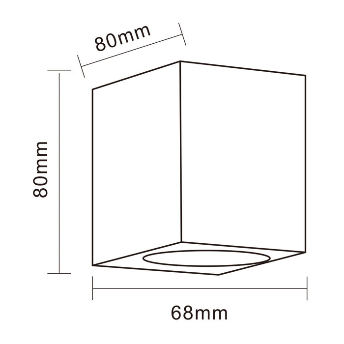 Applique da esterno GU10 ES54-B
