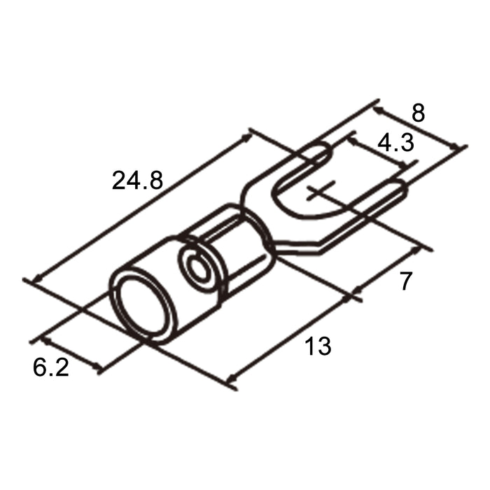 Capicorda preisolati SV3.5-4-G