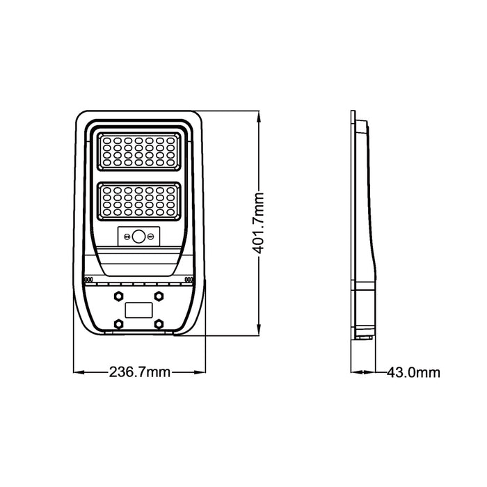 Lampione solare con sensore TR-100W-N