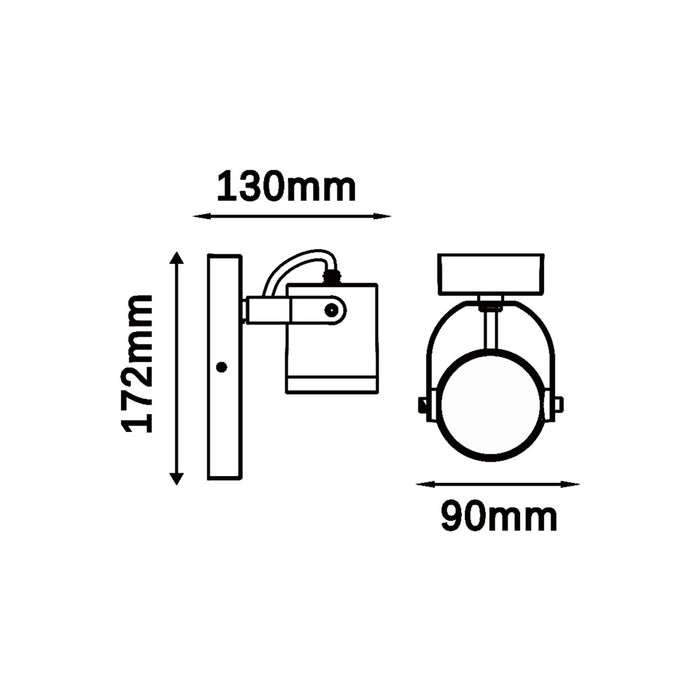 Applique da esterno GU10 539WA-B172-G