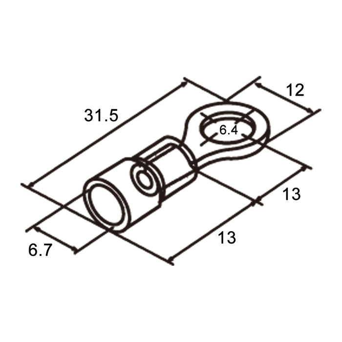 Capicorda preisolati RV5.5-6-B