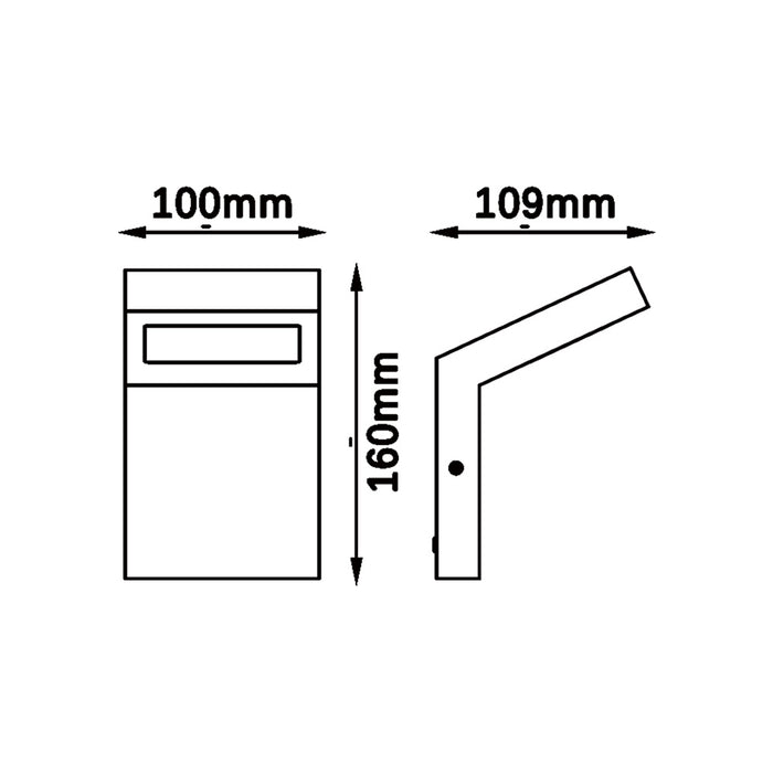 Applique da esterno 954WA-H160-GN