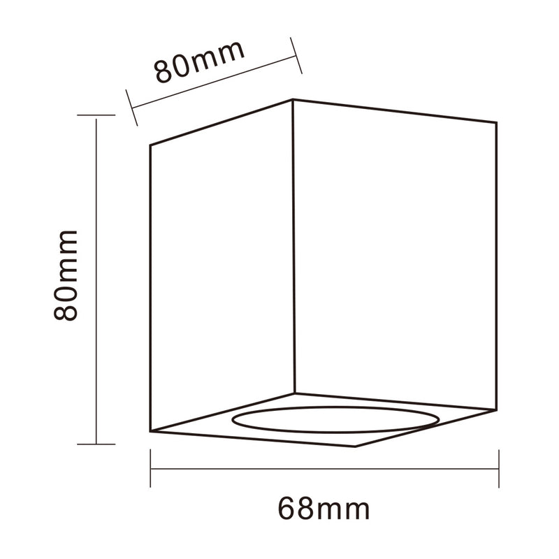 Applique da esterno GU10 ES54-G