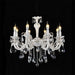 Lampadario Candelabro con Bracci e Cristalli Pendenti a Sospensione