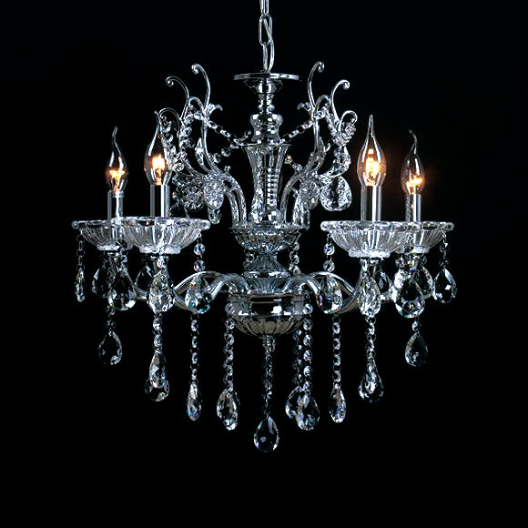 Lampadario Candelabro con Cristalli a Sospensione