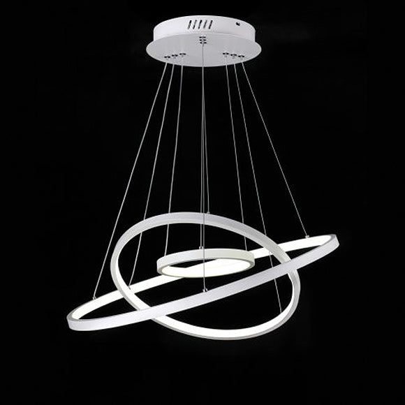 Lampadario a Sospensione Moderno a Forma di Anelli 