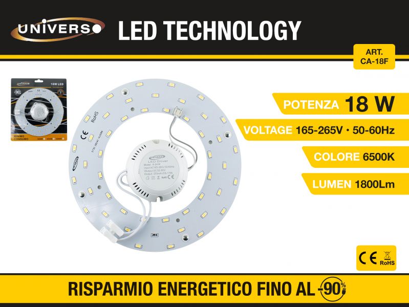 Circolina di Ricambio Led Tonda 18W CA-18