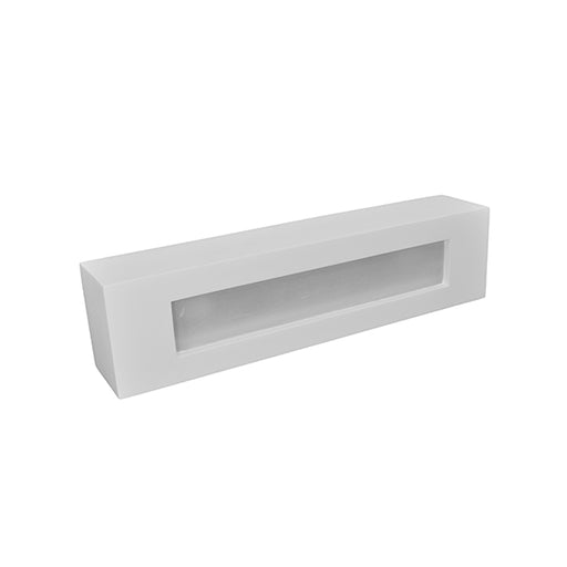 Applique in Gesso Bianco Led a Forma di Rettangolo E14 E06