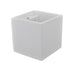 Applique in Gesso Bianco Led a Forma di Cubo G9  E15
