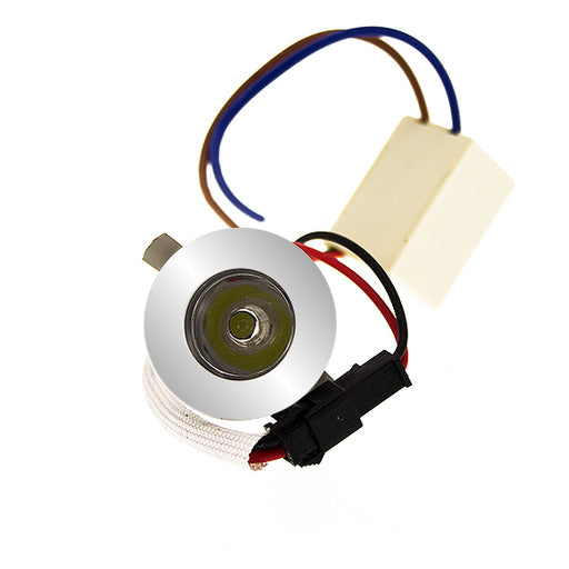 Faretto da Incasso Led Tondo Argento 1W P-31