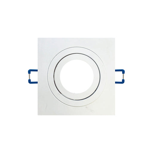 Portalampadina da Incasso Orientabile Quadrata 80mm P10-GU10
