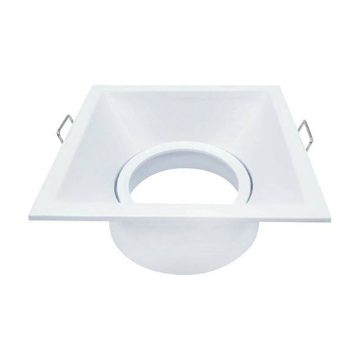 Portafaretto da Incasso Orientabile Quadrato 82mm P14-GU10