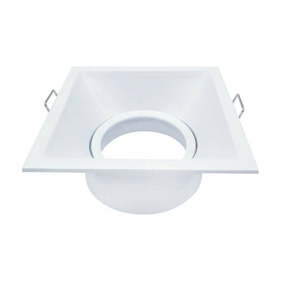 Portafaretto da Incasso Orientabile Quadrato 82mm P14-GU10