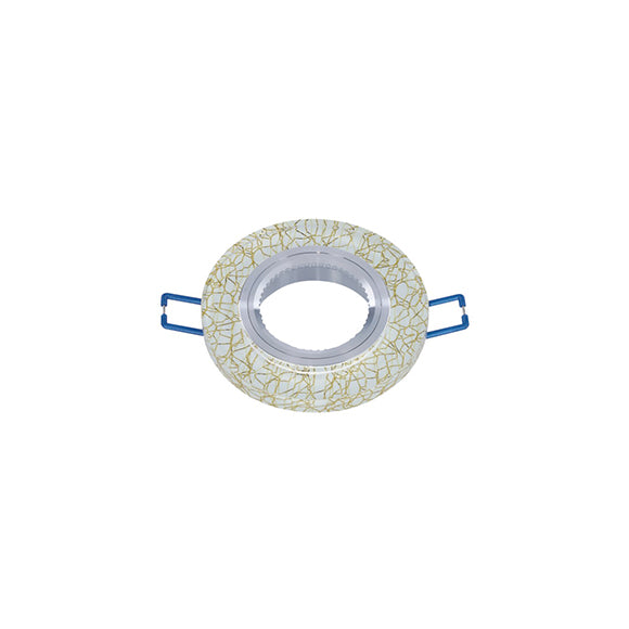 Portafaretto da Incasso Rotondo Decorato 60mm P15-GU10